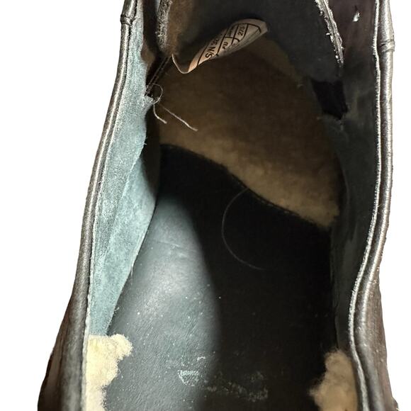 UGG Australia Bristol Men's Black Leather Slip On Shoes size US 9 1/2 - Picture 12 of 13